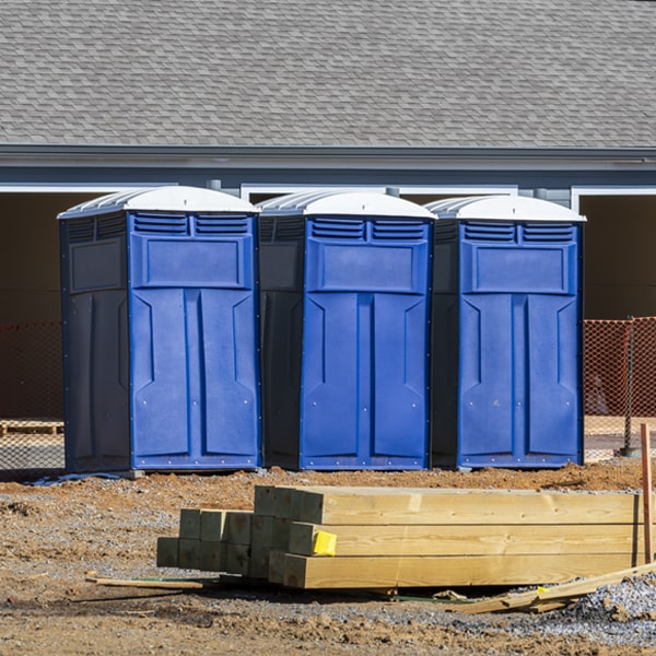 what is the cost difference between standard and deluxe porta potty rentals in Finley California